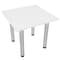 Skutchi Designs 34 in W, 34 in L, 29 in H, Engineered Wood Top, White HAR-SQ-34-POST-XD09 - alternate 1